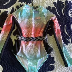 Hurley x Sig Zane long sleeve swimsuit